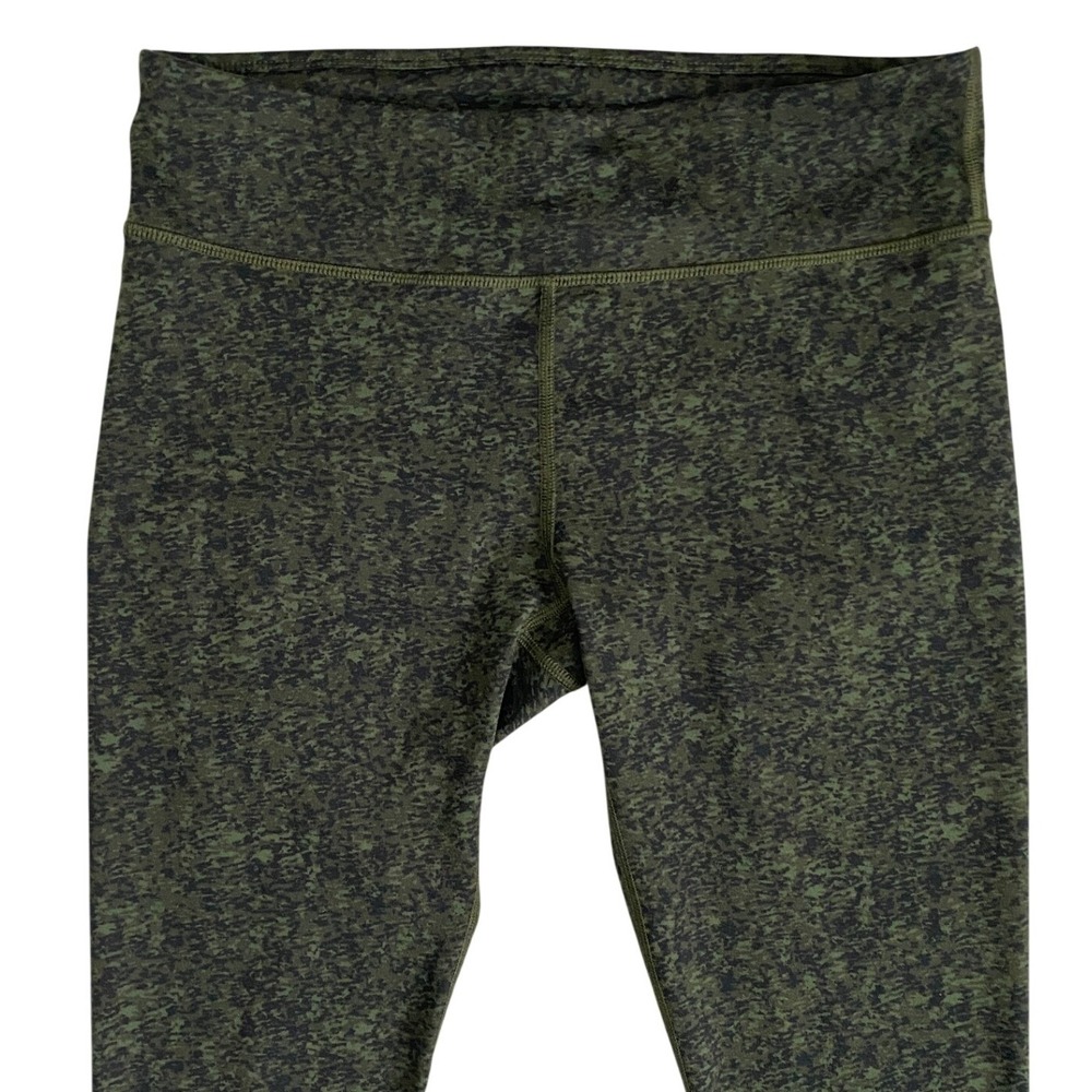 Fabletics Womens Olive Green Space Dye Cropped Leggings CS1829573-2495-17040 M - Picture 2 of 9